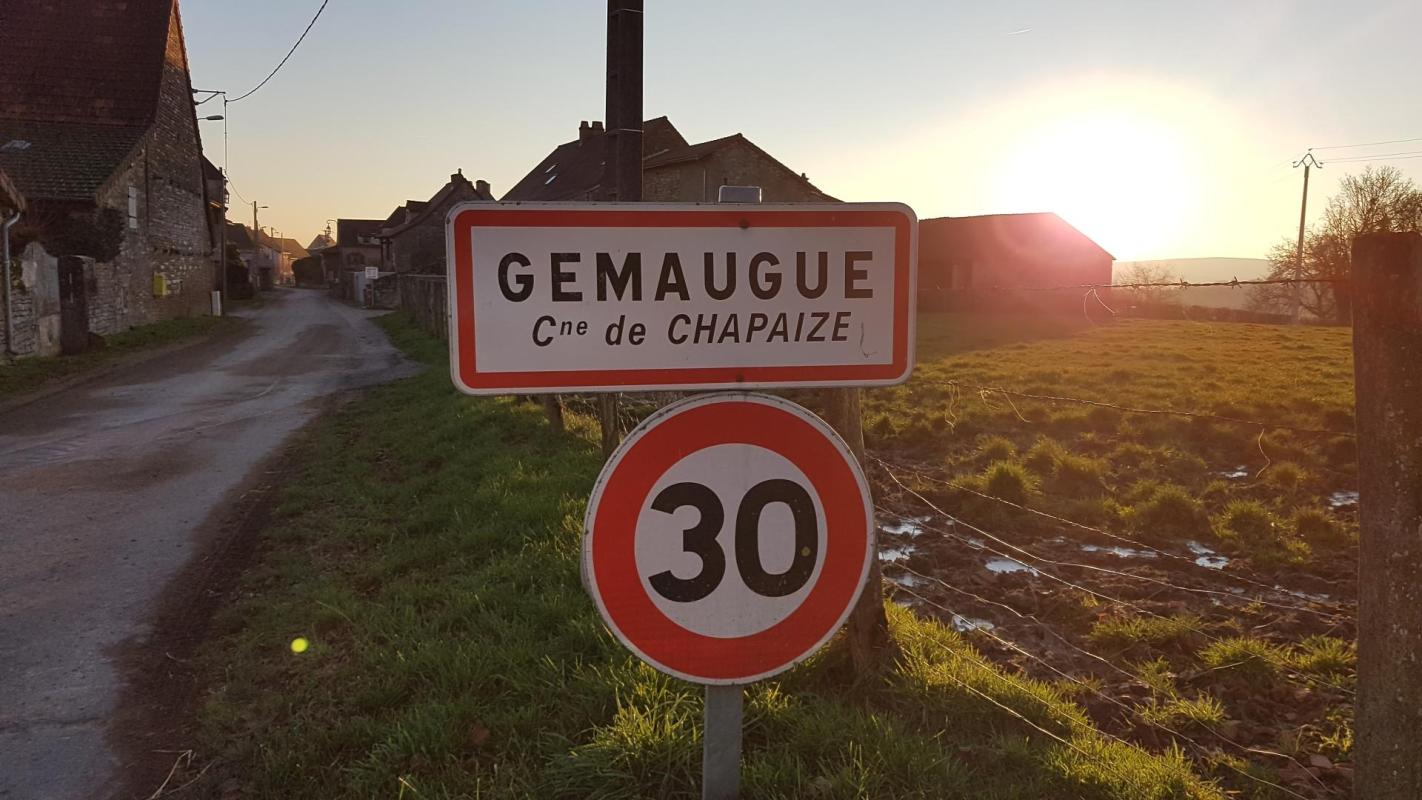 Panneau hameau de Gemaugue